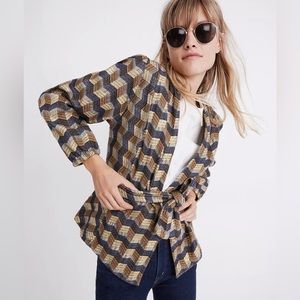 Ace & Jig Brooke tie-waist jacket in casino, size medium